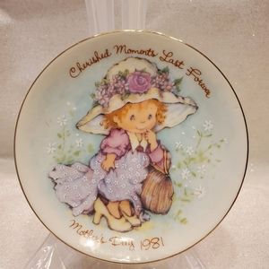 𝅺VINTAGE 1981 Cherished Moments collectible plate Mothers Day VTG